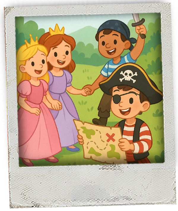 Prinsessen- en piratenspeurtocht
